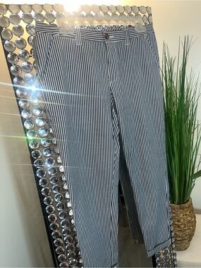 Women's Maison Jules Stripped Dress Pants Size 8